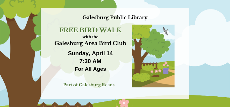 Free Bird Walk April 14 7:30 AM