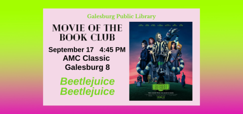 Beetlejuice outing to AMC 9/17 4:45 PM