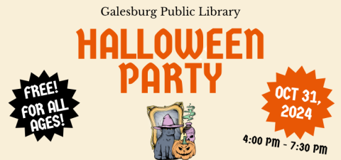 Halloween Party 1/30 4:00-7:30 PM for all ages