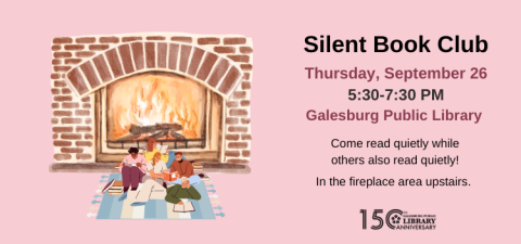 Silent Book Club 9-26 at 5:30 pm