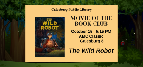 Wild Robot at the AMC 10/15 at 5:15 PM