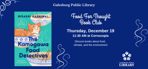 The Kamogawa Food Detectives discussion, 12/19 11:30 am