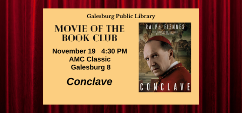 Conclave at the AMC 4:30 on 11/19