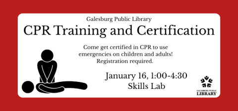 CPR January 16 in Skills Lab Registration Required