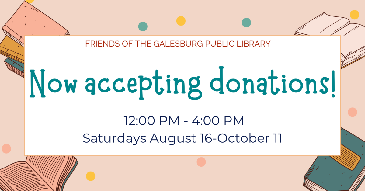 Details about the Friends of the Library accepting donations