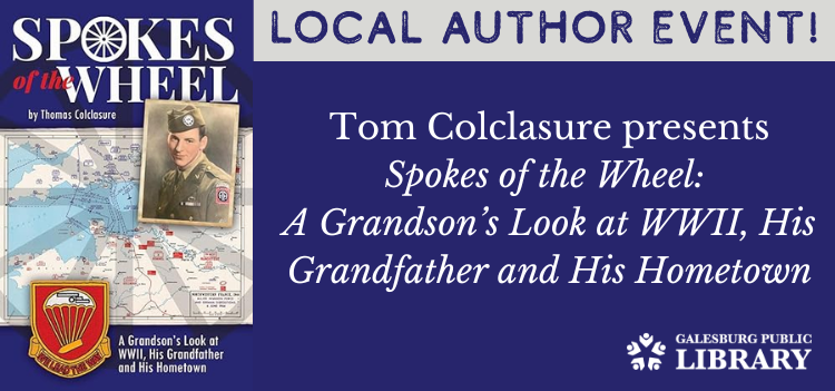 Tom Colclasure's book and event